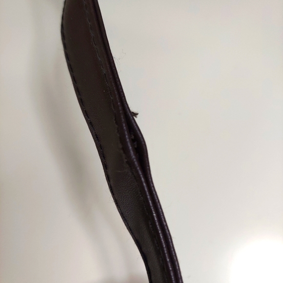 Brown Leather Patchwork Satchel Hand Bag - Picture 15 of 15